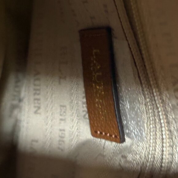 $258 Polo Ralph Lauren Cute Elegant Hayes CAMERA Brown Small RLL BAG - Picture 8 of 11